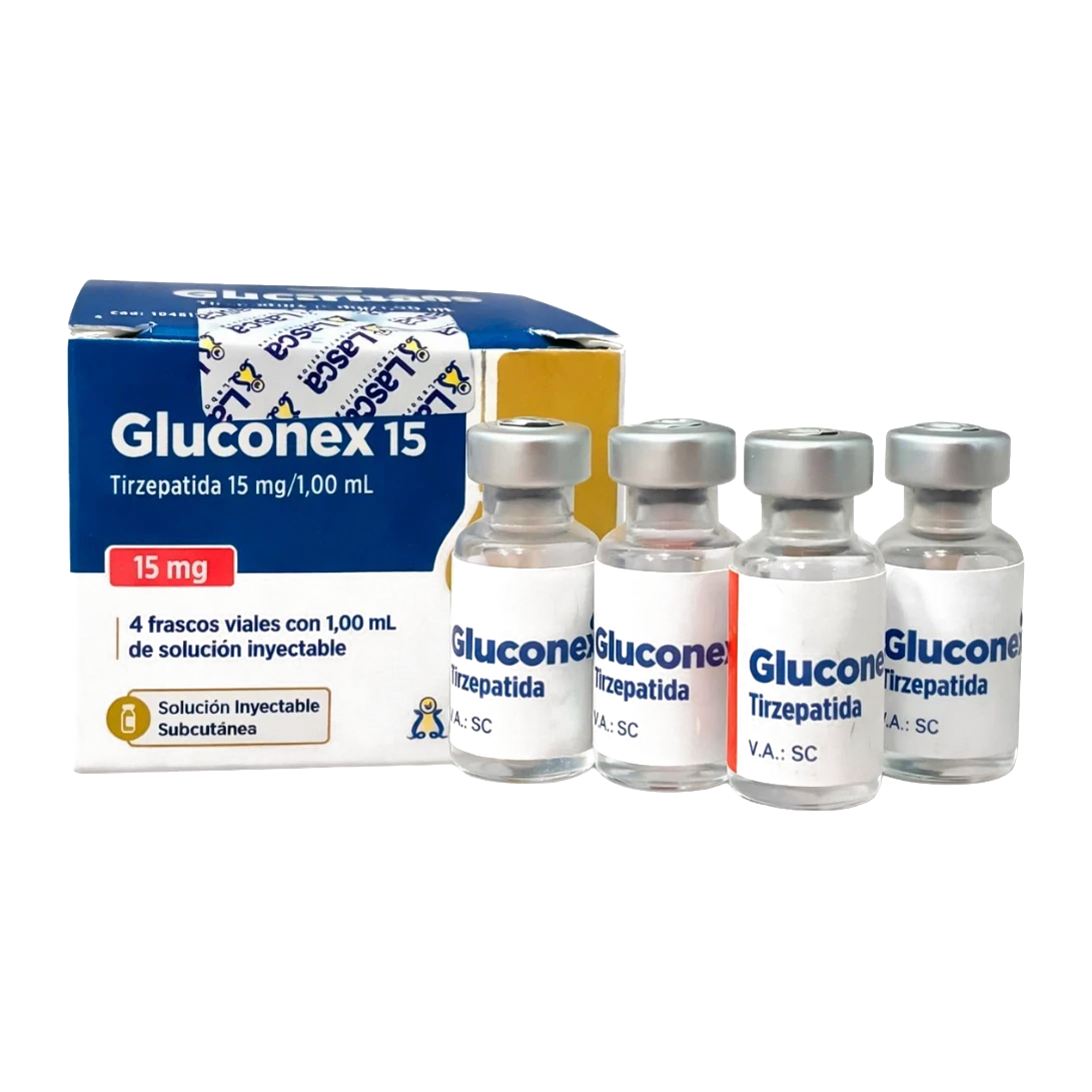 GLUCONEX 15MG - 4 AMPOLAS