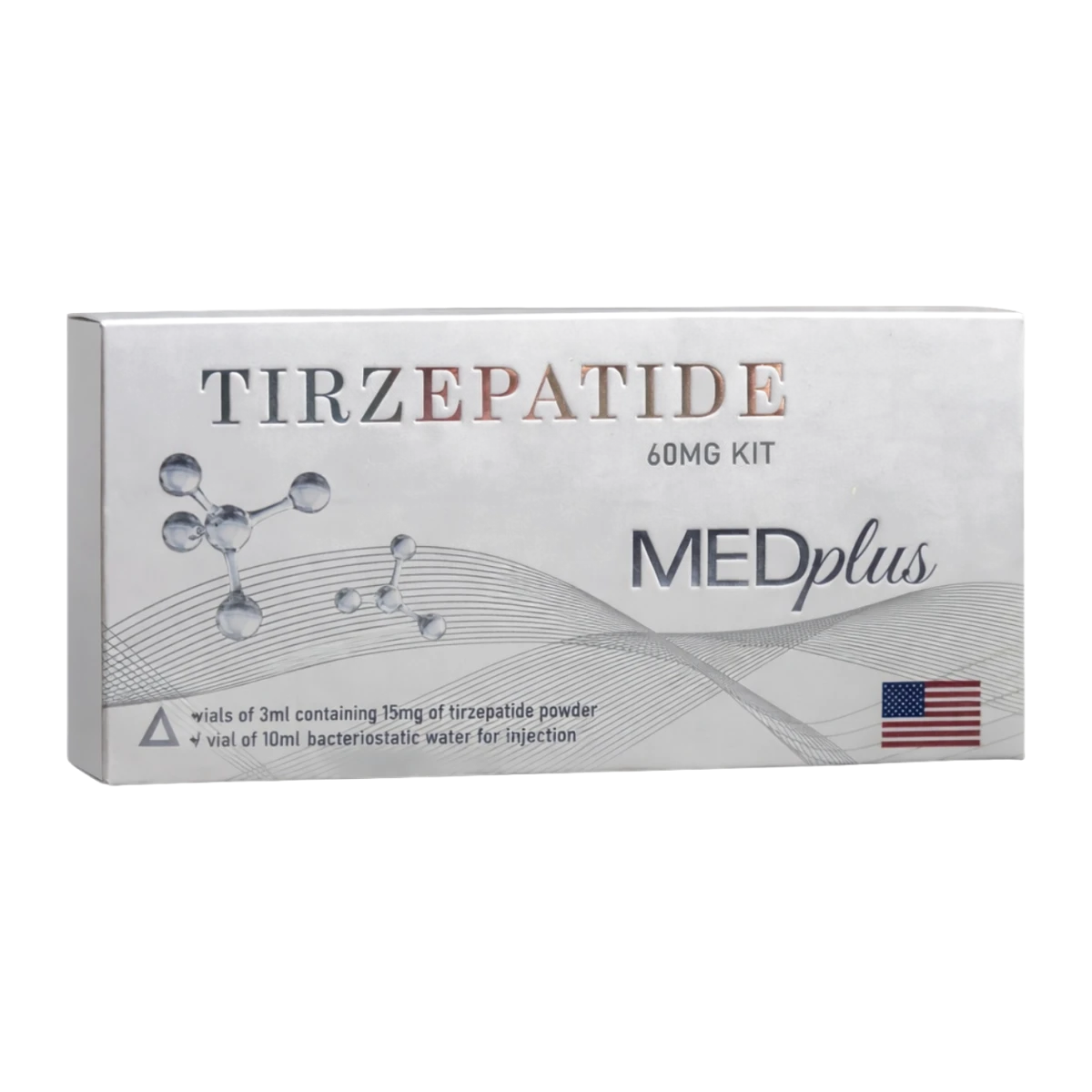 TIRZE MEDPLUS 60MG PÓ - 4 AMPOLAS