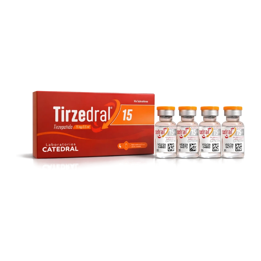 TIRZEDRAL 15MG - 4 AMPOLAS